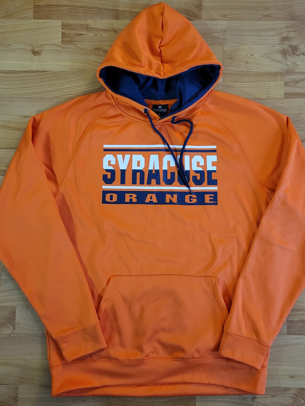 Colosseum Syracuse Orange College NCAA Blue And Orange Pullover Hoodie, Large